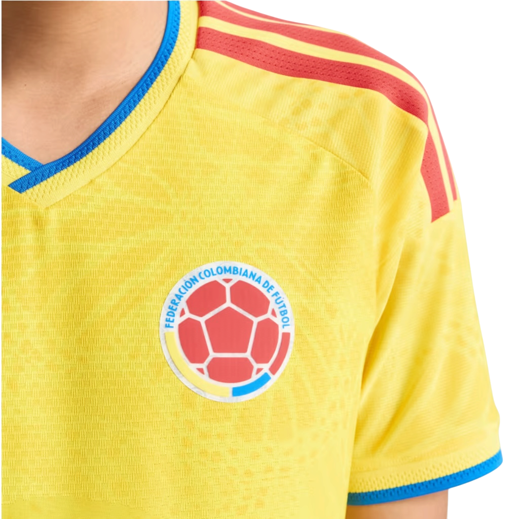 Detalle de la camiseta Colombia 2026